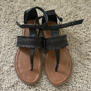 Black Strappy Sandals